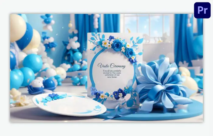 Creative 3D Naming Ceremony Invitation Card Slideshow